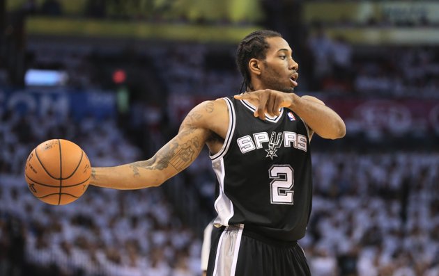 kawhi leonard at 2014 finals match